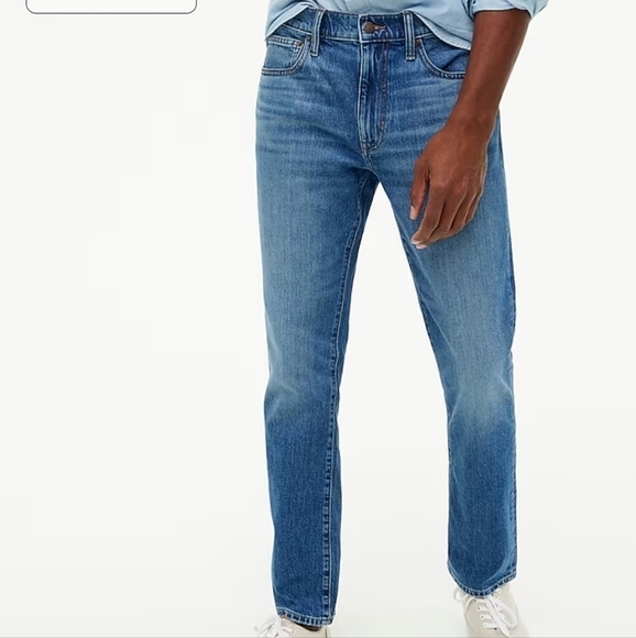 J. Crew Straight Fit Flex Jeans Blue Spruce Stretchy Comforg Casual W33 x L30 - Picture 1 of 10